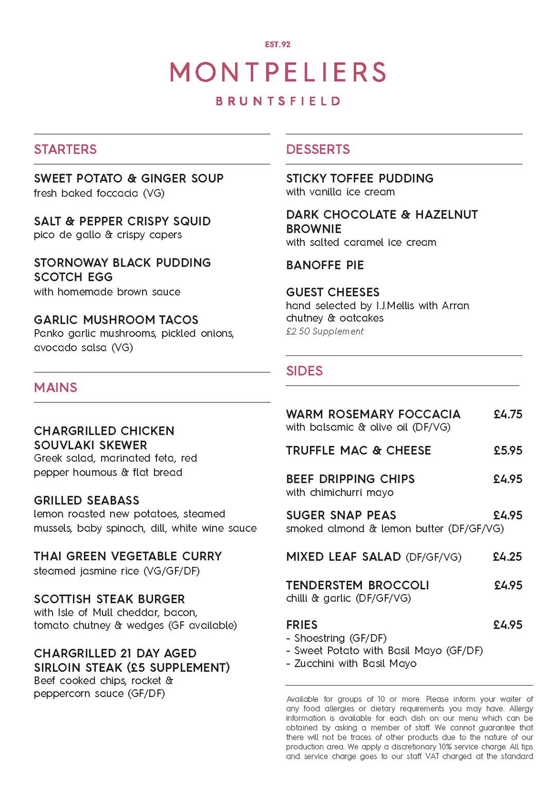 Spa & Dine Package – with Montpeliers (Lunch or Dinner) | PURE Spa UK