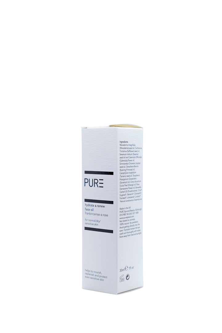 PURE Hydrate & Renew Face Oil (30ml) | PURE Spa UK