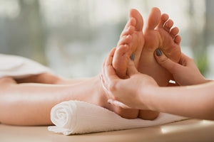 A 60-minute reflexology treatment being given at PURE Spa UK