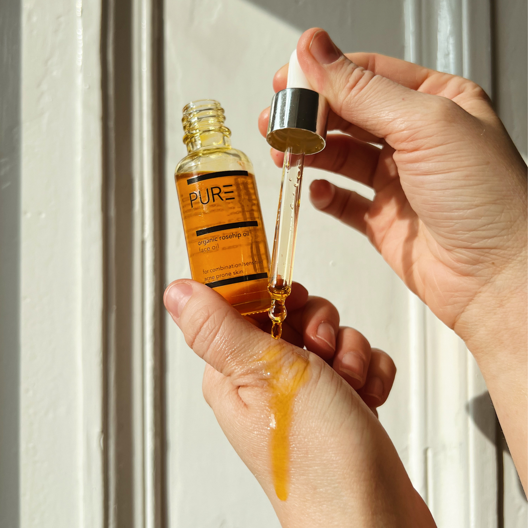 PURE Organic Cold-Pressed Rosehip Face Oil (30ml)