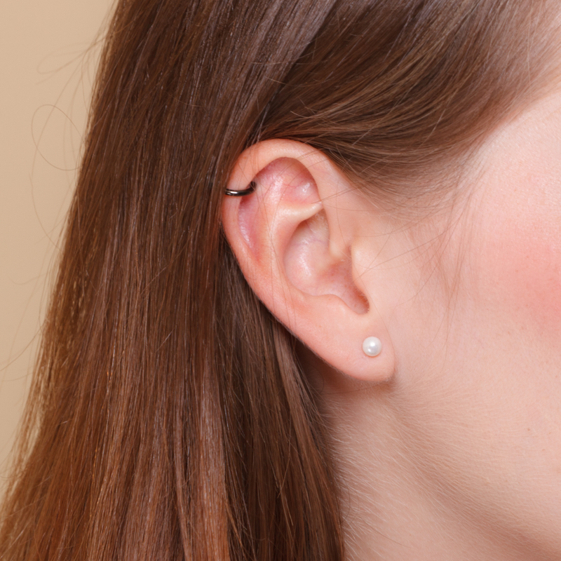 Double Piercing with Medical Grade Earrings Expert Service PURE Spa Beauty