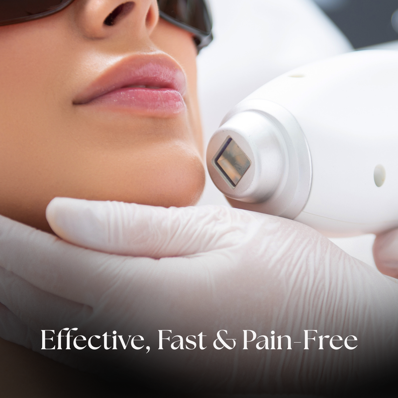 Half Face Laser Hair Removal