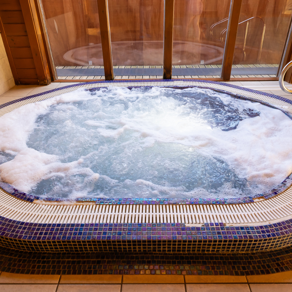 The hydro pool at PURE Witney Lakes in Oxfordshire, included in the hour of free spa facilities before her birthday treatments begin
